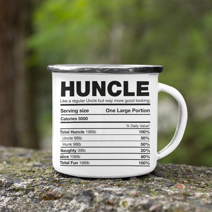 Premium Huncle Like A Regular Uncle But Way More Good Looking Nutrition Chart Camping Mug