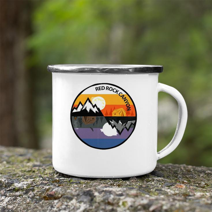 Retro Vintage Red Rock Canyon Souvenir Camping Camping Mug