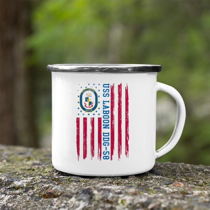 Uss Laboon Ddg-58 American Flag Veteran Fathers Day Camping Mug