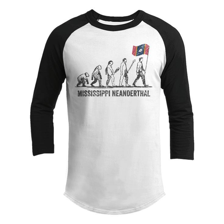 Mississippi Neanderthal Thinking Youth Raglan Shirt