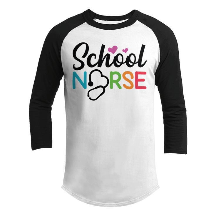 School Nurse  Nurse  Nurse Gift Funny Nurse Nursing Student Nursing Graduate Gift Youth Raglan Shirt