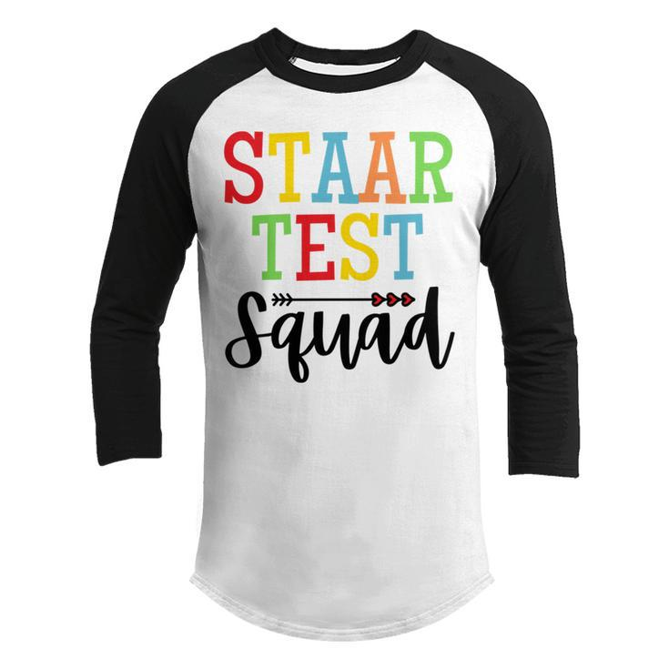 Staar Test Squad Teacher Test Day Clothes Youth Raglan Shirt