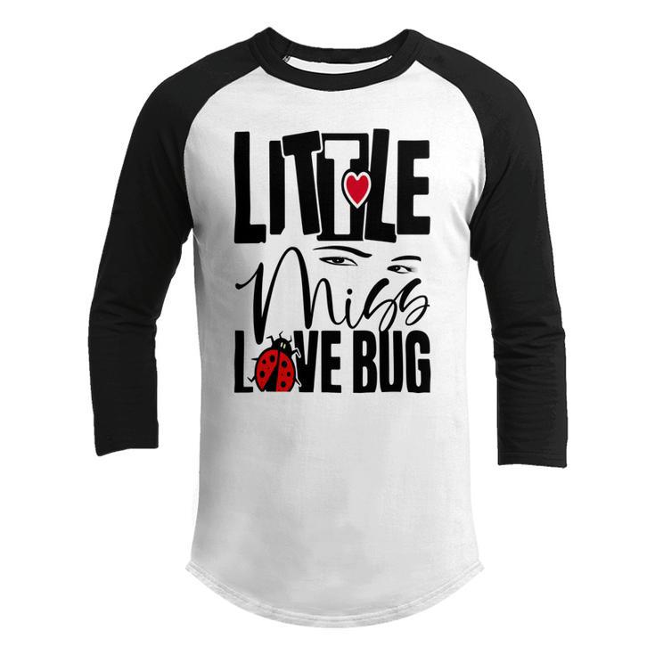 Little Miss Love Bug Youth Raglan Shirt