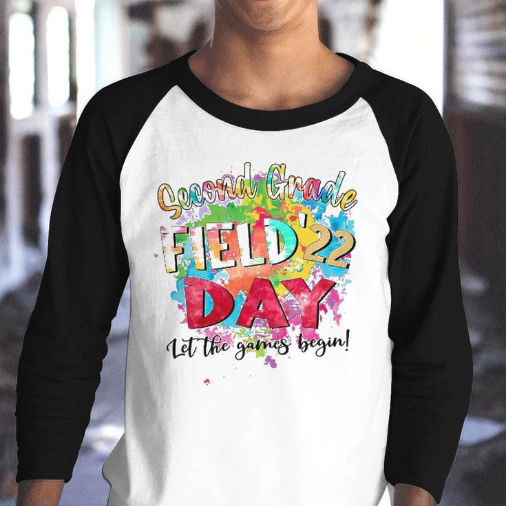 2Nd Grade Field Day 2022 Let The Games Begin Kids Teachers Youth Raglan Shirt