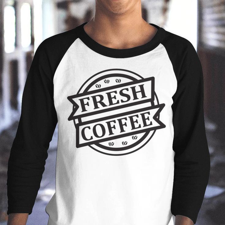 Fresh Coffee V2 Youth Raglan Shirt