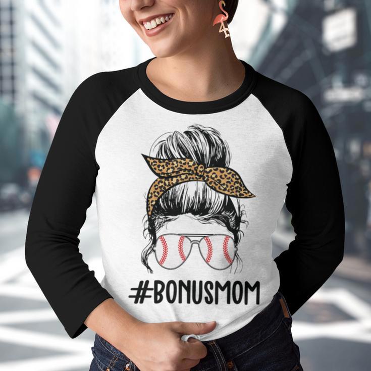 Bonus Mama Funny Mom V2 Youth Raglan Shirt