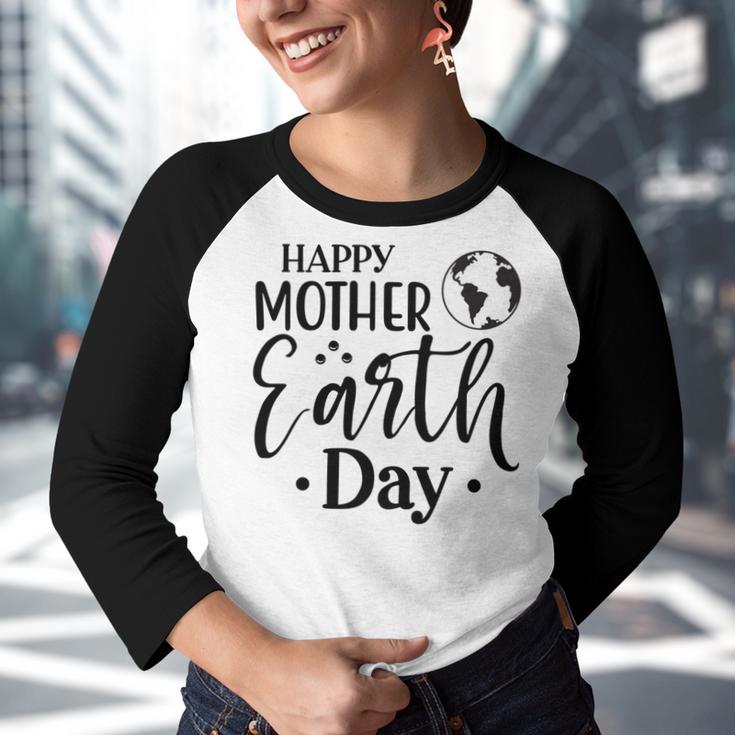 Happpy Mother Earth Day Youth Raglan Shirt