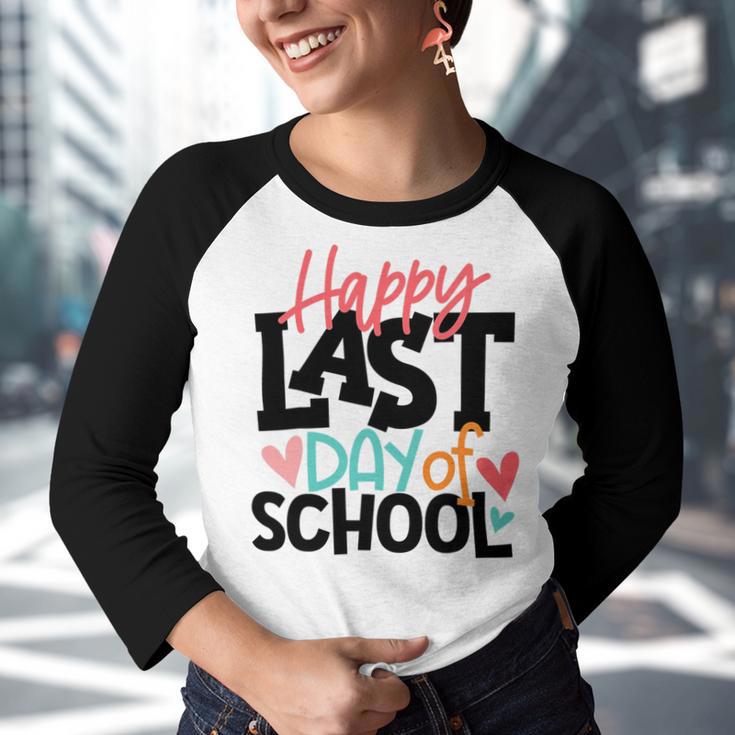 Happy Last Day Of School Shirt Kids Teacher Graduation Youth Raglan Shirt