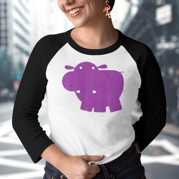Lily And Emma By Eggroll Games Henrietta The Hippo Youth Raglan Shirt