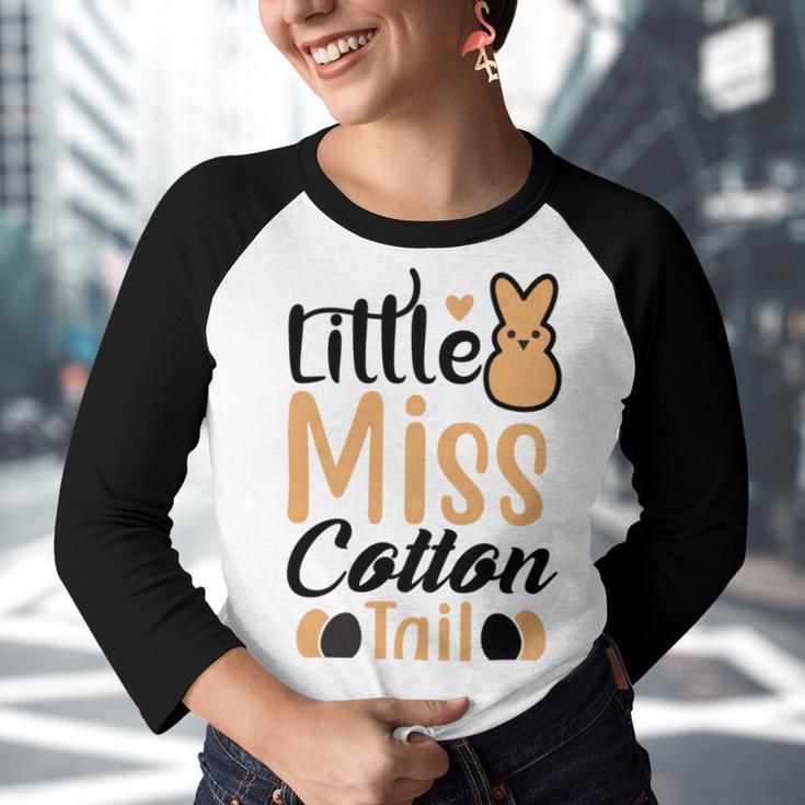 Little Miss Cotton Tail Youth Raglan Shirt