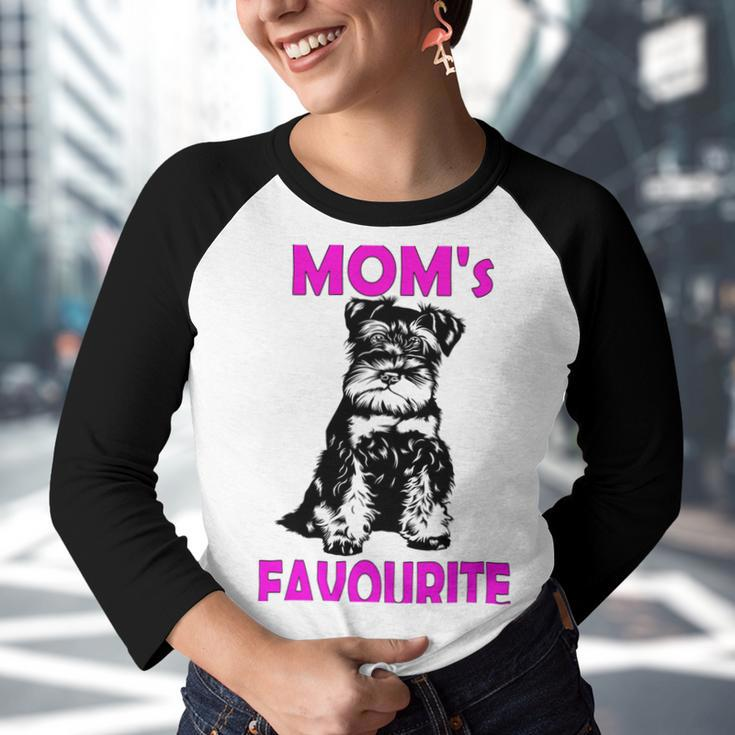 Miniature Schnauzer At Home Moms Favourite Multi Tasking Dog Youth Raglan Shirt