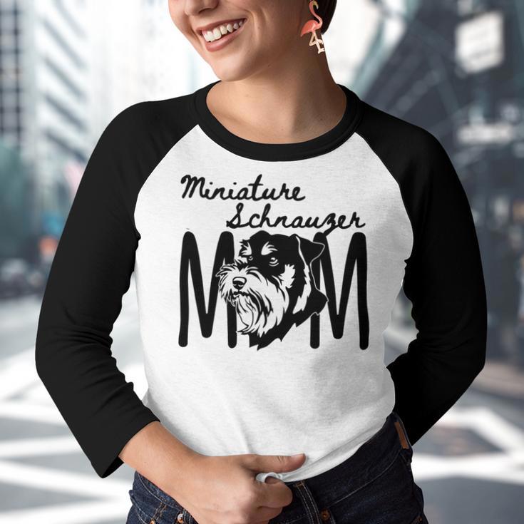 Miniature Schnauzer Mom - For A Loving Puppy Owner Youth Raglan Shirt