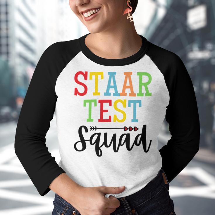 Staar Test Squad Teacher Test Day Clothes Youth Raglan Shirt