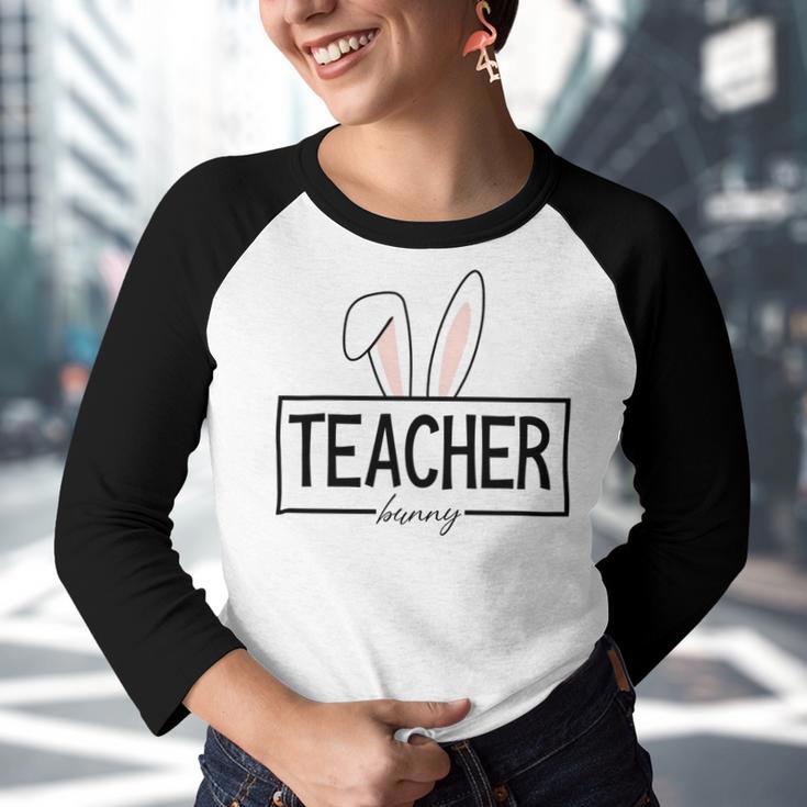 Teacher Bunny Easter Youth Raglan Shirt