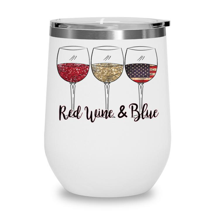 Red Wine & Blue 4Th Of July Wine Red White Blue Wine Glasses  V2 Wine Tumbler