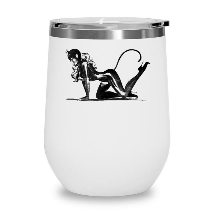 Sexy Catsuit Latex Black Cat Costume Cosplay Pin Up Girl  Wine Tumbler