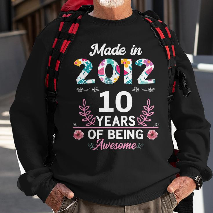 10 Years Old Gifts 10Th Birthday Born In 2012 Women Girls V2 Sweatshirt Gifts for Old Men