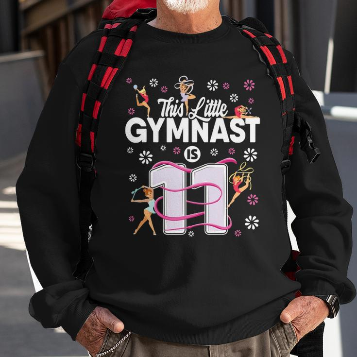 11 Years Old Gymnast 11Th Birthday Girl Tumbling Gymnastics Sweatshirt Gifts for Old Men