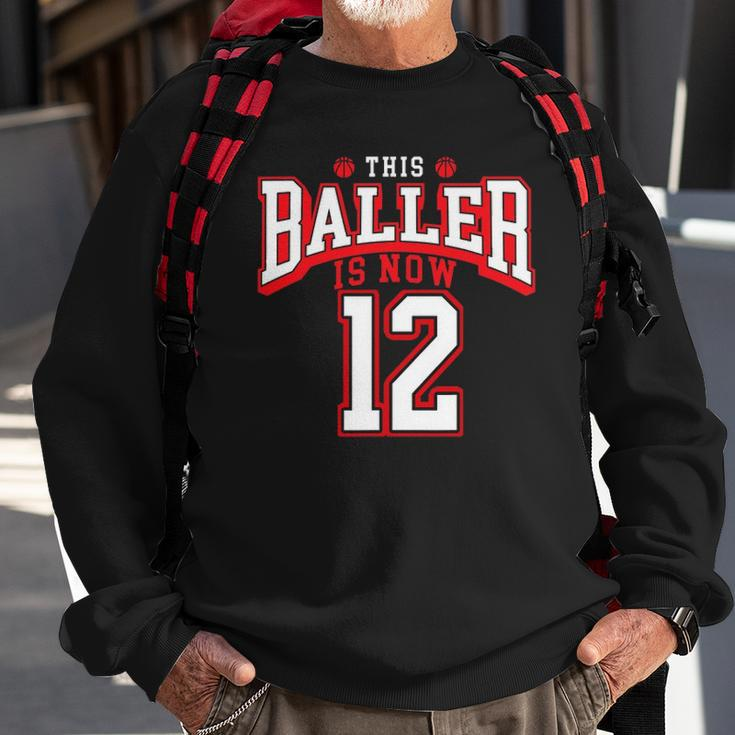 12Th Birthday Basketball Lover 12 Years Old Bday Sweatshirt Gifts for Old Men