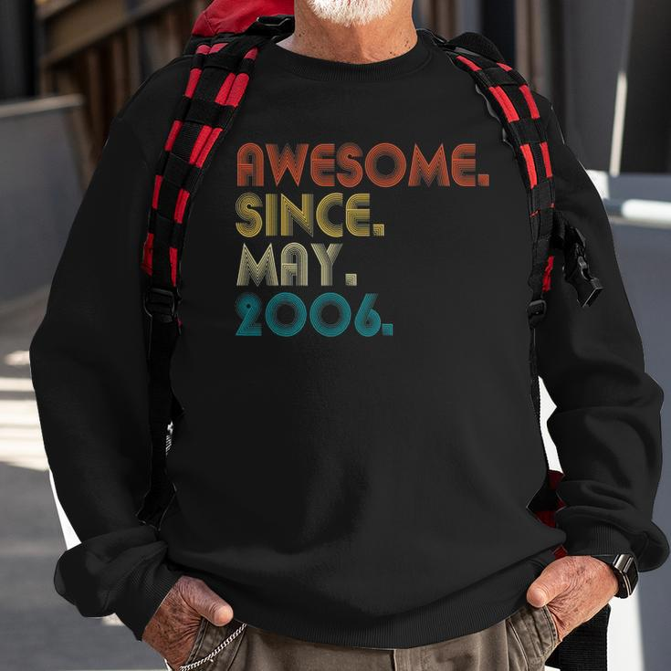 16 Years Old Awesome Since May 2006 16Th Birthday Gift Sweatshirt Gifts for Old Men