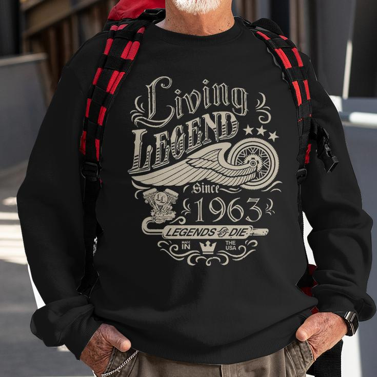 1963 Birthday Living Legend Since 1963 Sweatshirt Gifts for Old Men