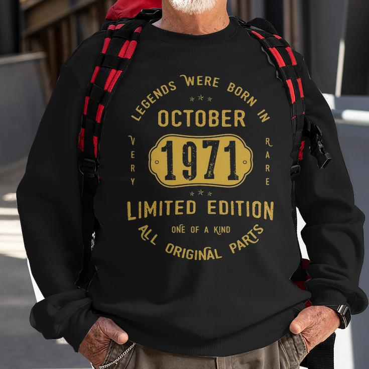1971 October Birthday Gift 1971 October Limited Edition Sweatshirt Gifts for Old Men