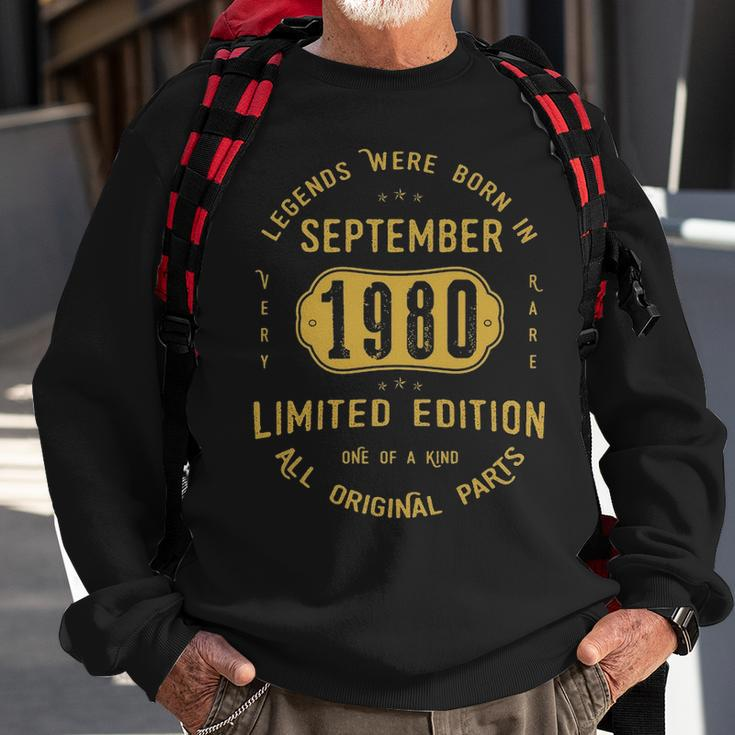 1980 September Birthday Gift 1980 September Limited Edition Sweatshirt Gifts for Old Men
