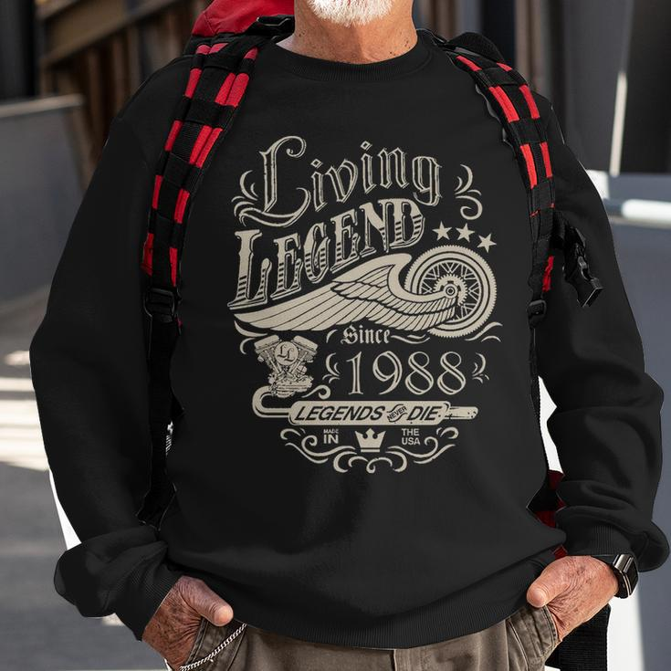 1988 Birthday Living Legend Since 1988 Sweatshirt Gifts for Old Men