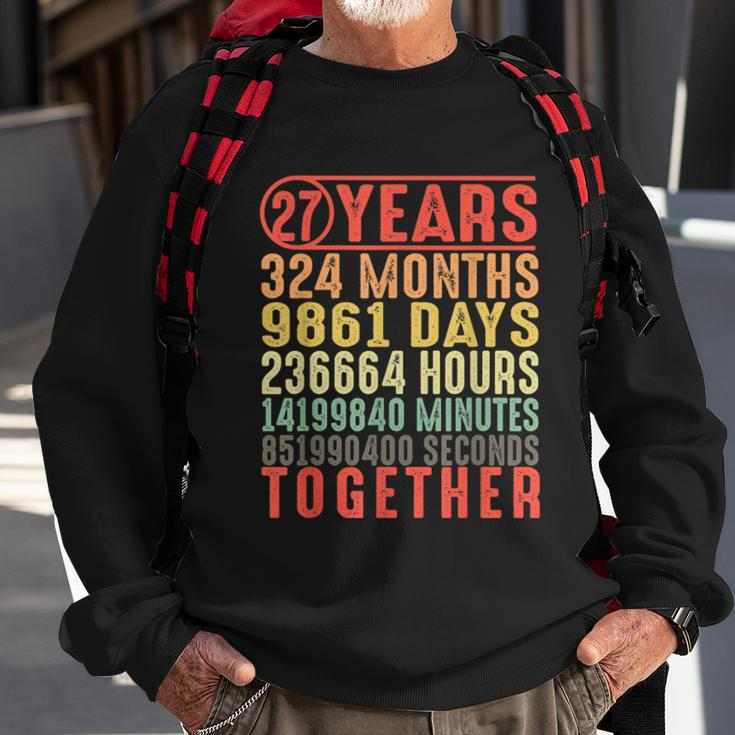 27 Year Wedding Anniversary Gifts For Her Him Couple V2 Sweatshirt Gifts for Old Men