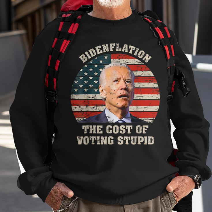 4Th Of July Bidenflation The Cost Of Voting Stupid Biden Sweatshirt Gifts for Old Men
