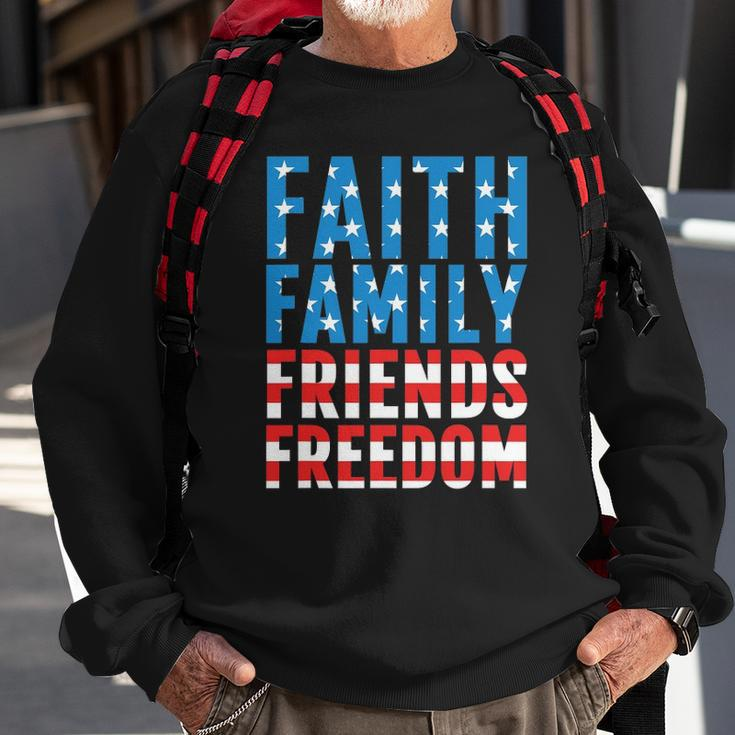 4Th Of July S For Men Faith Family Friends Freedom Sweatshirt Gifts for Old Men