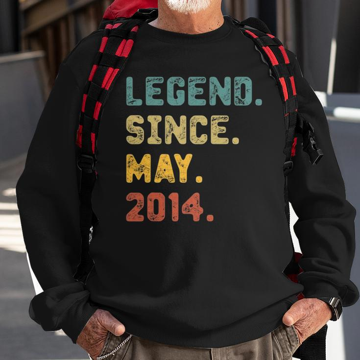 8 Years Old Gifts Legend Since May 2014 8Th Birthday Sweatshirt Gifts for Old Men
