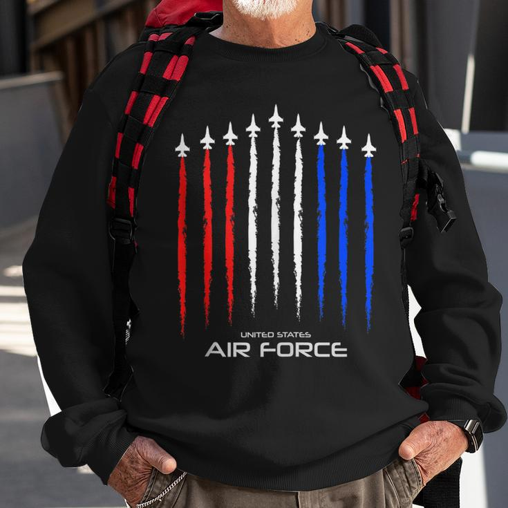 Air Force Us Veterans 4Th Of JulyAmerican Flag Sweatshirt Gifts for Old Men