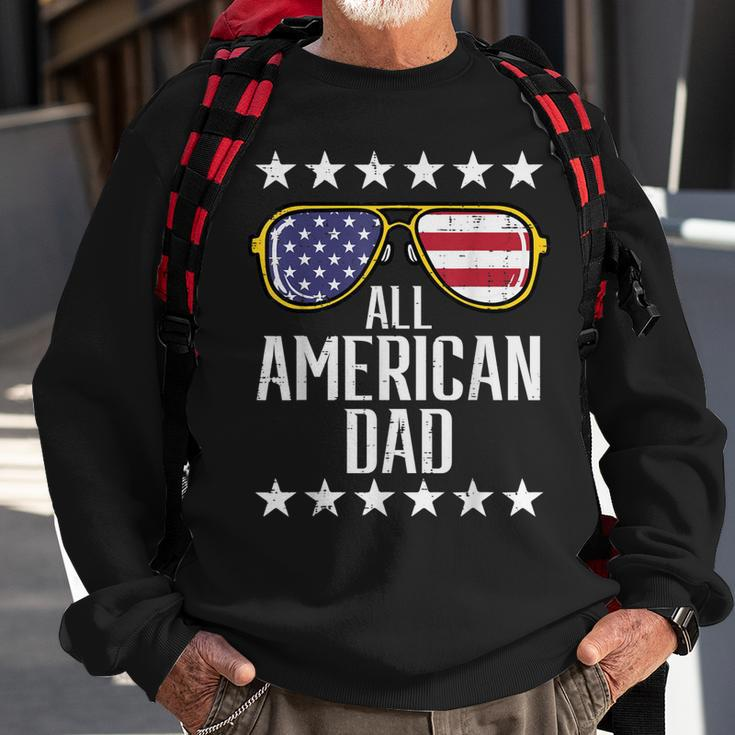 All American Dad 4Th Of July Memorial Day Matching Family Sweatshirt Gifts for Old Men
