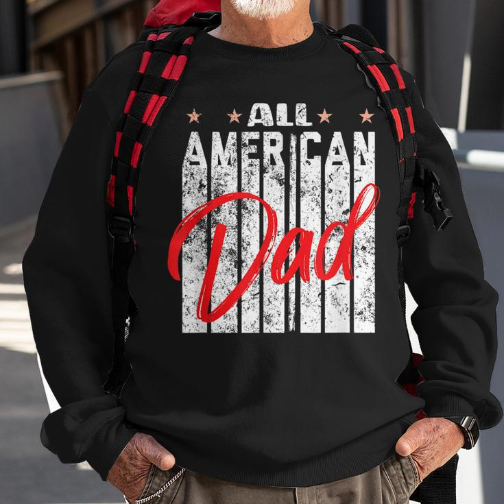 All American Dad Retro 4Th Of July Cool & Funny Melanin Art Sweatshirt Gifts for Old Men
