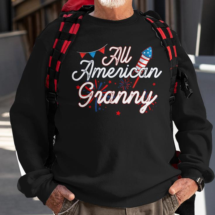 All American Granny 4Th Of July Family Matching Patriotic Sweatshirt Gifts for Old Men