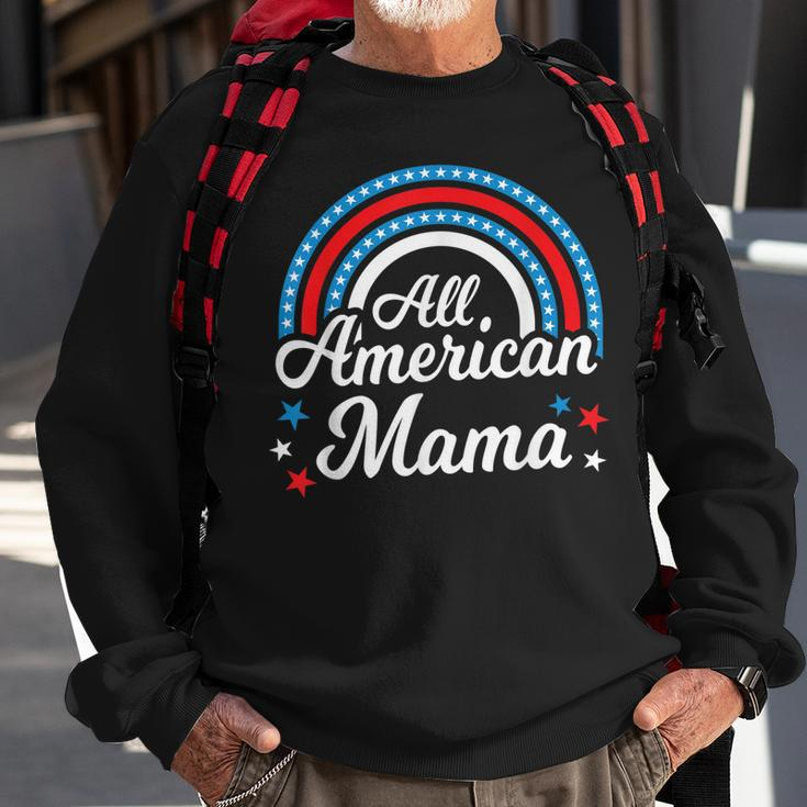 All American Mama- Funny 4Th Of July Family Matching Sweatshirt Gifts for Old Men