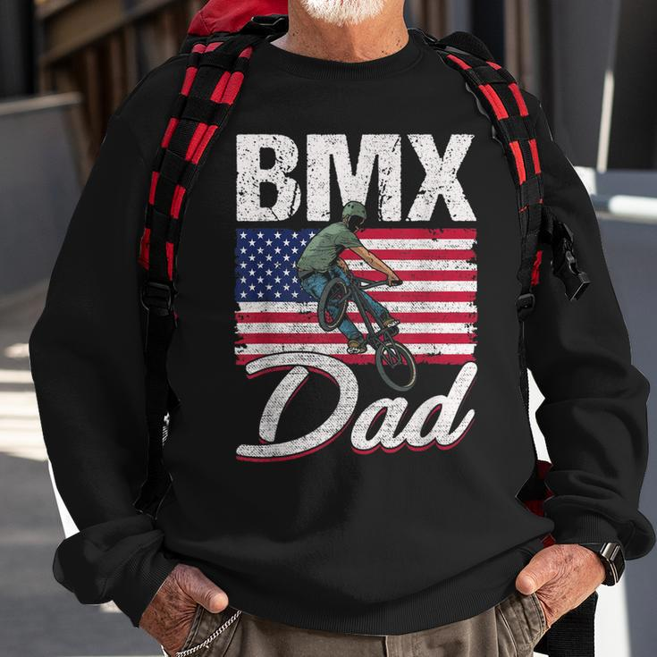 American Flag Bmx Dad Fathers Day Funny 4Th Of July Sweatshirt Gifts for Old Men