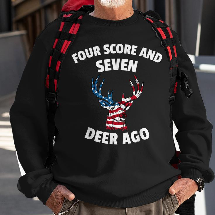 American Flag Deer 4Th Of July - Seven Deer Ago Sweatshirt Gifts for Old Men