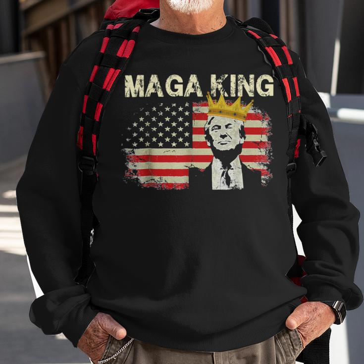 Anti Joe Biden Ultra Maga The Return Of The Great Maga King V2 Sweatshirt Gifts for Old Men