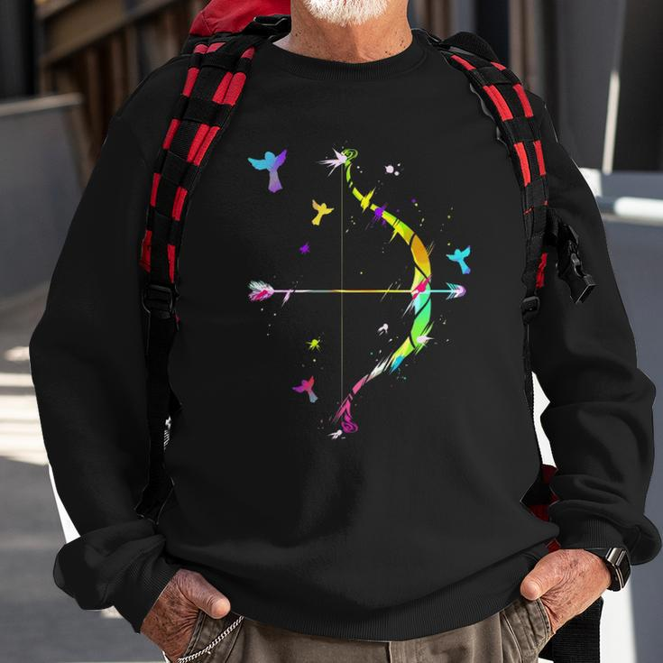 Archery Birds Archer Bow Hunting Arrow Gift Sweatshirt Gifts for Old Men