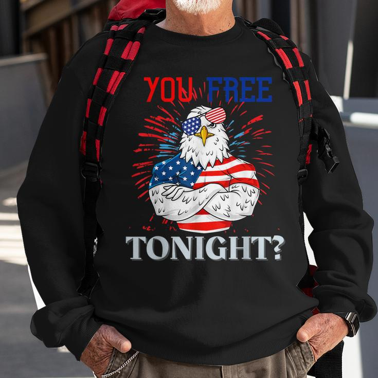 Are You Free Tonight 4Th Of July Independence Day Bald Eagle Sweatshirt Gifts for Old Men