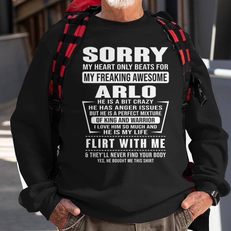 Arlo Name Gift Sorry My Heart Only Beats For Arlo Sweatshirt Gifts for Old Men