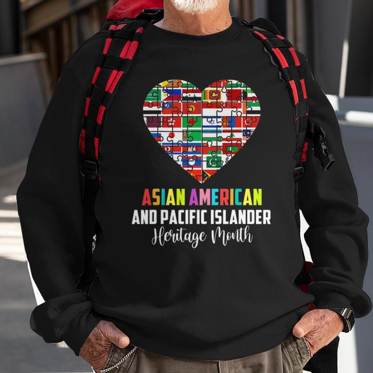 Asian American And Pacific Islander Heritage Month Heart Sweatshirt Gifts for Old Men