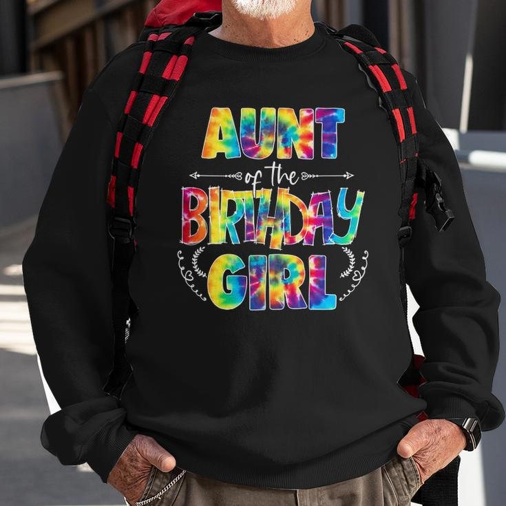 Aunt Of The Birthday Girl Matching Family Tie Dye Sweatshirt Gifts for Old Men