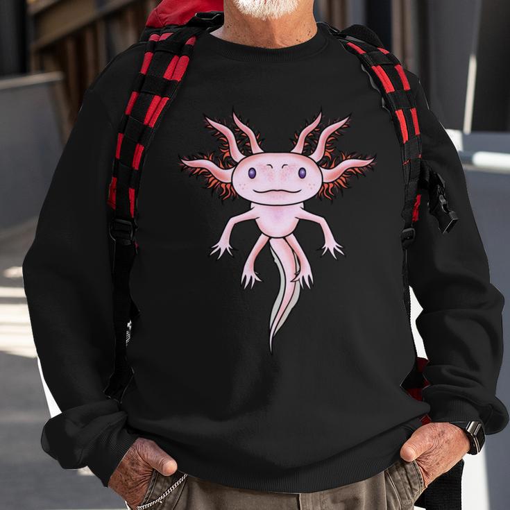 Axolotl Cute Sweatshirt Gifts for Old Men