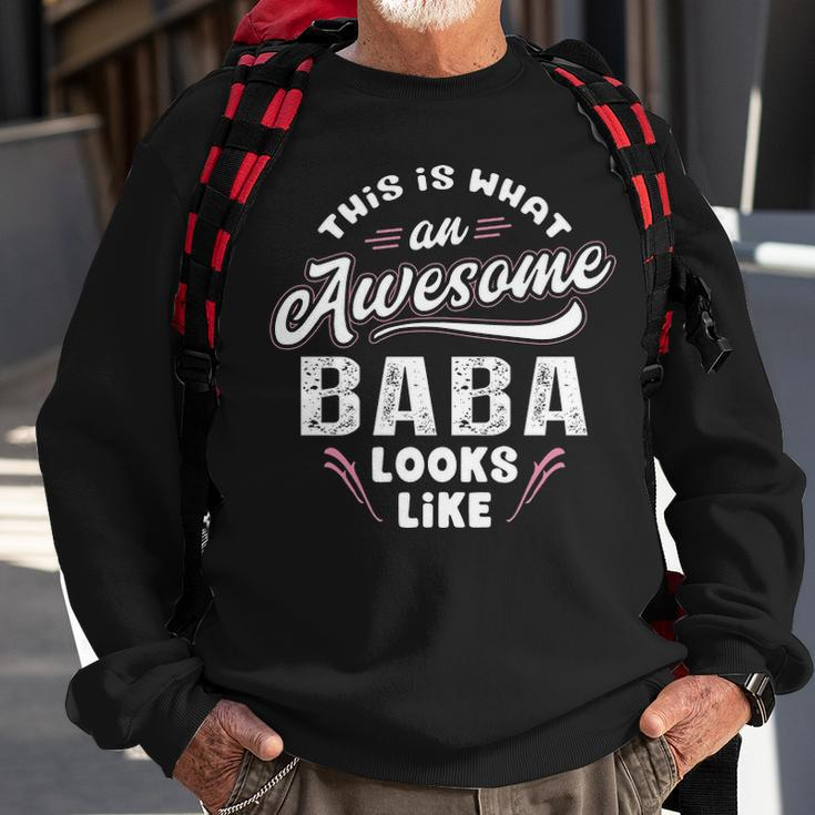 Baba Grandpa Gift This Is What An Awesome Baba Looks Like Sweatshirt Gifts for Old Men