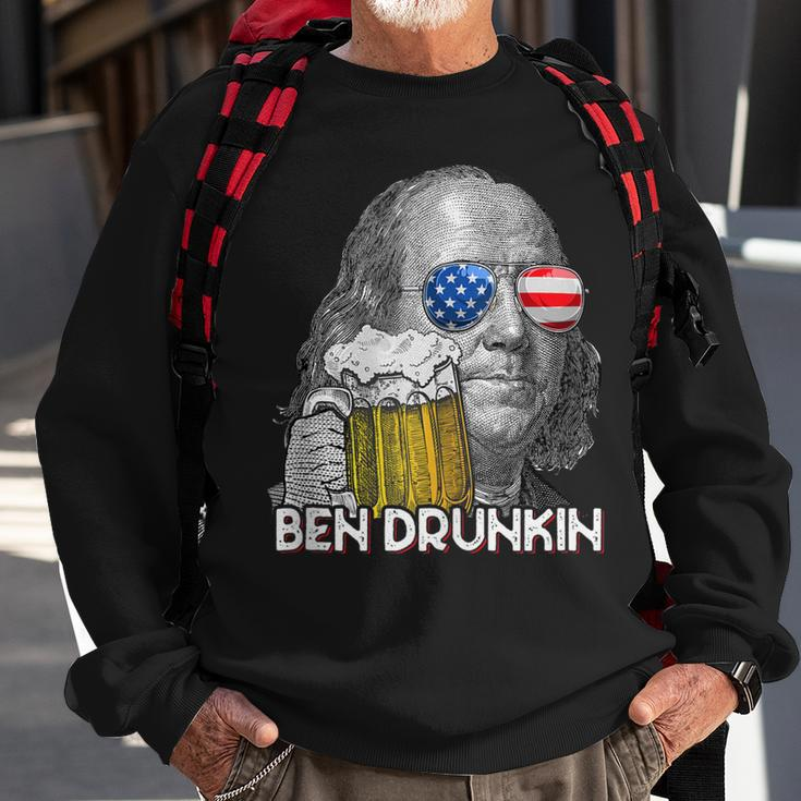 Ben Drankin Drunking Funny 4Th Of July Beer Men Woman Sweatshirt Gifts for Old Men