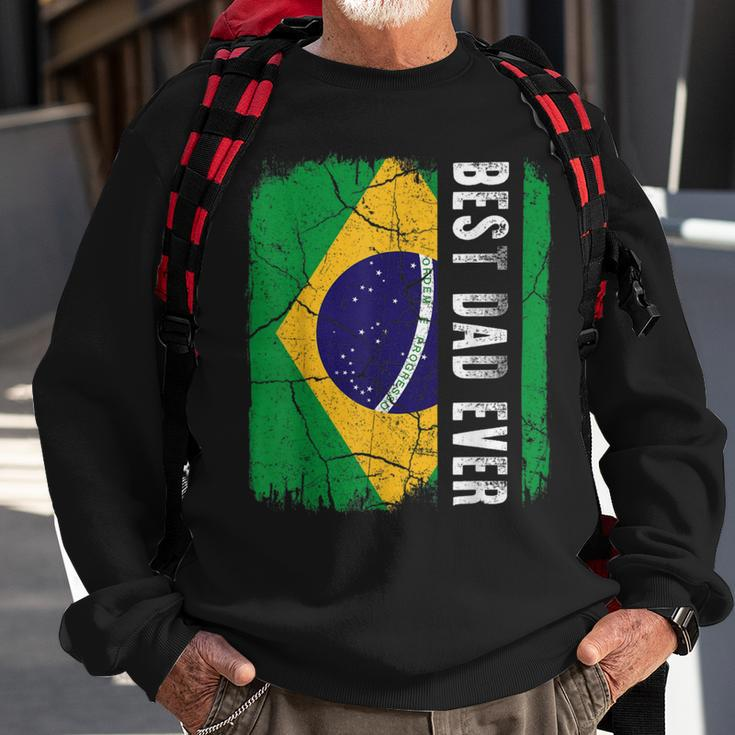 Best Brazilian Dad Ever Brazil Daddy Fathers Day Sweatshirt Gifts for Old Men