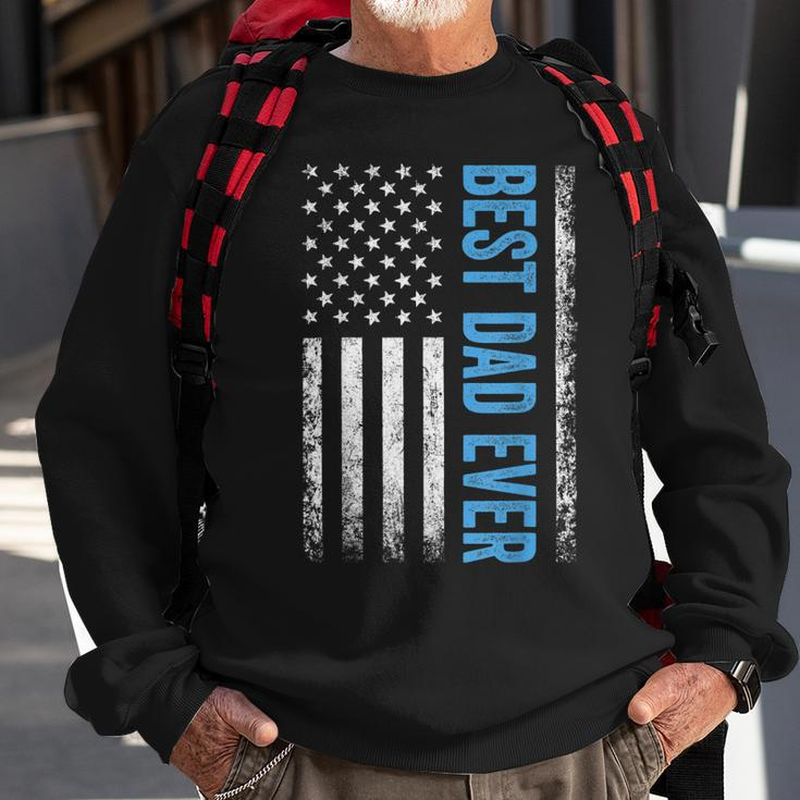 Best Dad Ever Us American Flag Gift For Fathers Day Sweatshirt Gifts for Old Men